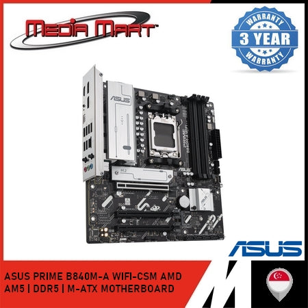 ASUS PRIME B840M-A WIFI-CSM AMD AM5 | DDR5 | M-ATX MOTHERBOARD