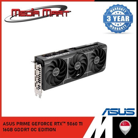 ASUS PRIME GEFORCE RTX 5060Ti 16GB GDDR7 OC EDITION GRAPHIC CARD