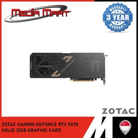 ZOTAC GAMING RTX 5070 SOLID / OC 12GB GRAPHIC CARD
