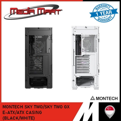MONTECH SKY TWO/SKY TWO GX E-ATX/ATX CASING (BLACK/WHITE)