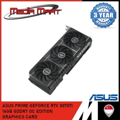 ASUS PRIME GEFORCE RTX 5070TI 16GB GDDR7 OC EDITION GRAPHICS CARD