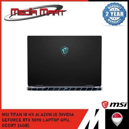 MSI TITAN 18 HX AI A2XWJG (NVIDIA GEFORCE RTX 5090 LAPTOP GPU,  GDDR7 24GB)