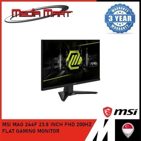 MSI MAG 244F 23.8 INCH FHD 200HZ FLAT GAMING MONITOR