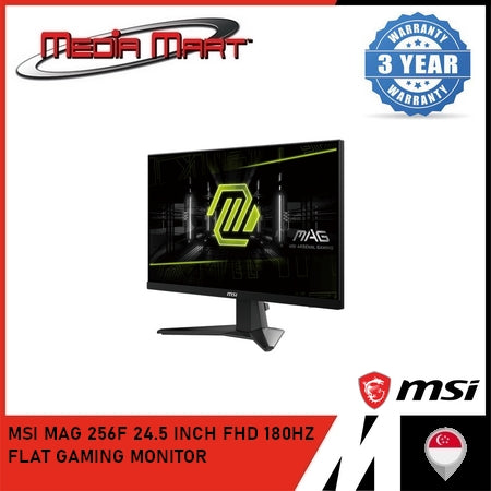 MSI MAG 256F 24.5 INCH FHD 180HZ FLAT GAMING MONITOR