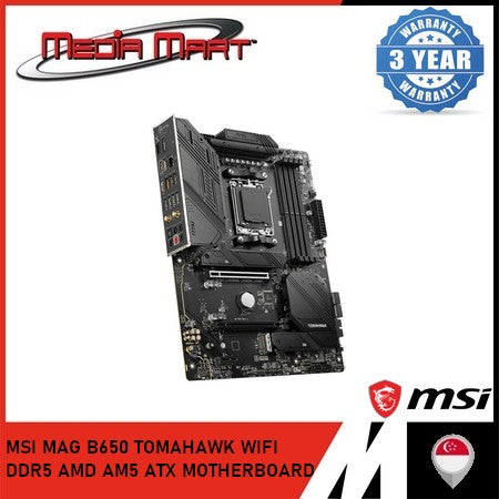 MSI MAG B650 TOMAHAWK WIFI DDR5 AMD AM5 ATX MOTHERBOARD