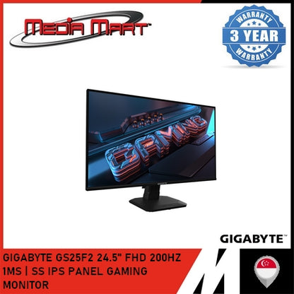 GIGABYTE GS25F2 24.5" 200HZ FHD IPS 1MS GAMING MONITOR