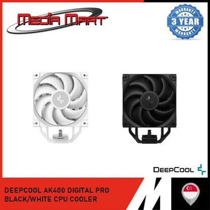 DEEPCOOL AK400 DIGITAL PRO BLACK/WHITE CPU COOLER