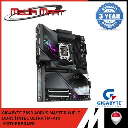 GIGABYTE Z890 AORUS MASTER WIFI 7 LGA1851 DDR5 ATX MOTHERBOARD