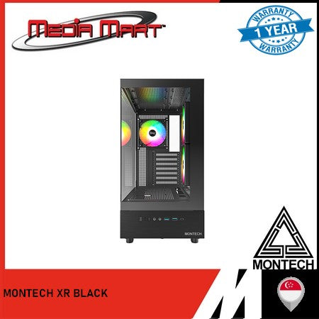 MONTECH XR BLACK/WHITE ATX CASE