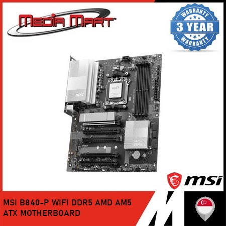 MSI B840-P WIFI DDR5 AMD AM5 ATX MOTHERBOARD