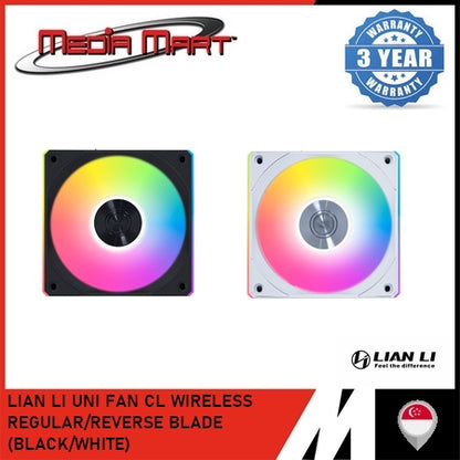 LIAN LI UNI FAN CL WIRELESS REGULAR/REVERSE BLADE (BLACK/WHITE)