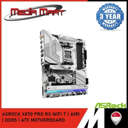 ASROCK X870 PRO RS WIFI 7 | AM5  | DDR5 | ATX MOTHERBOARD