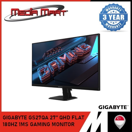 GIGABYTE GS27QA 27" QHD FLAT 180HZ 1MS GAMING MONITOR
