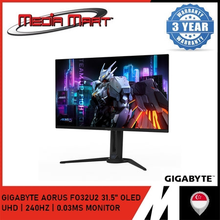 GIGABYTE AORUS FO32U2 31.5'' OLED UHD | 240HZ | 0.03MS MONITOR
