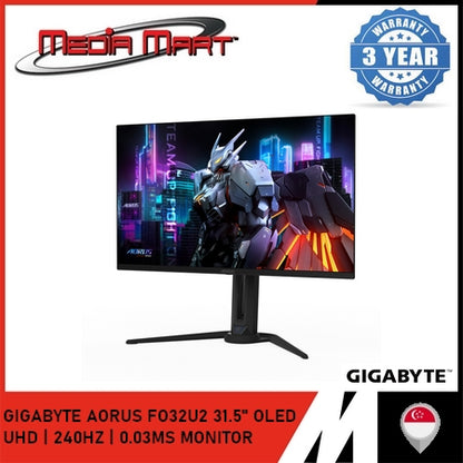 GIGABYTE AORUS FO32U2 31.5'' OLED UHD | 240HZ | 0.03MS MONITOR