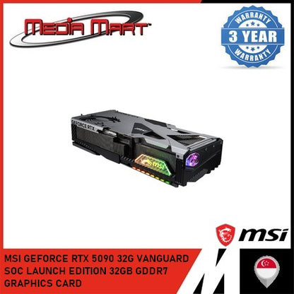 MSI GEFORCE RTX 5090 32G VANGUARD SOC LAUNCH EDITION 32GB GDDR7 GRAPHICS CARD