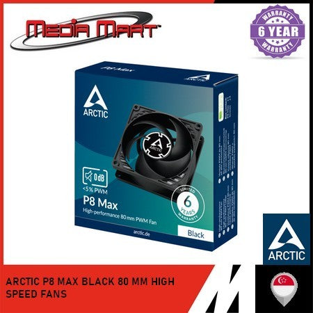 ARCTIC P8/F9 MAX/PWM PST 80/92MM FANS WITH CABLE SPLITTER