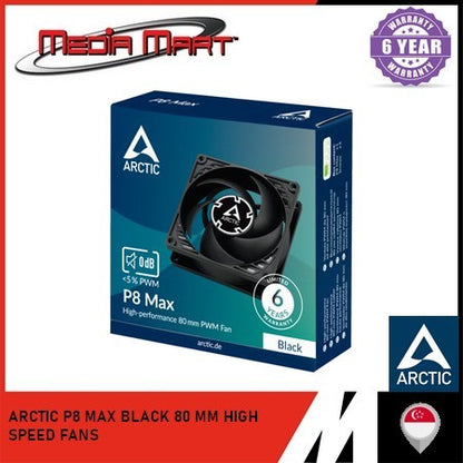 ARCTIC P8/F9 MAX/PWM PST 80/92MM FANS WITH CABLE SPLITTER
