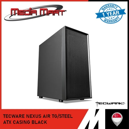TECWARE NEXUS AIR TG/STEEL ATX CASING BLACK