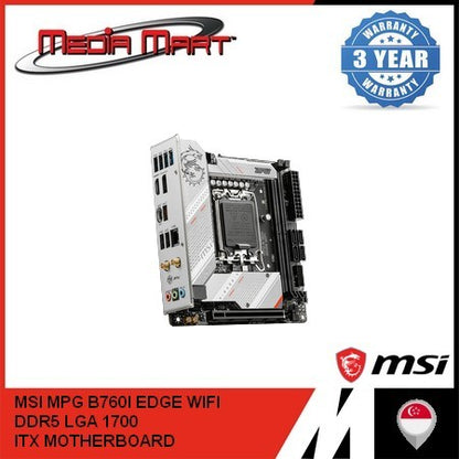 MSI MPG B760I EDGE WIFI DDR5 ITX MOTHERBOARD