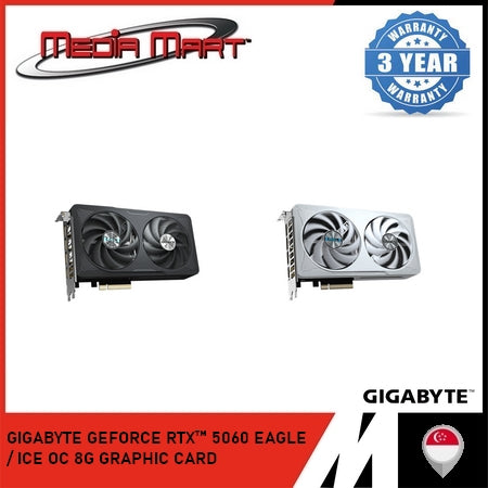 GIGABYTE GEFORCE RTX 5060 EAGLE / ICE OC 8G GDDR7 GRAPHIC CARD