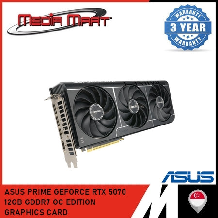 ASUS PRIME GEFORCE RTX 5070 12GB GDDR7 OC EDITION GRAPHICS CARD