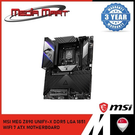 MSI MEG Z890 UNIFY-X DDR5 LGA 1851 WIFI 7 ATX MOTHERBOARD
