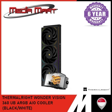 THERMALRIGHT WONDER VISION 360 UB ARGB AIO COOLER (BLACK/WHITE)