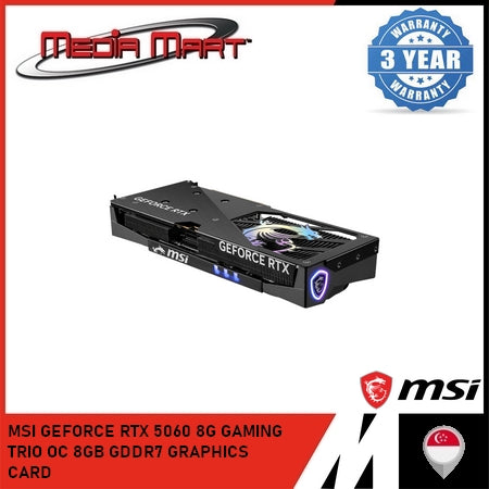 MSI GEFORCE RTX 5060 8G GAMING TRIO OC 8GB GDDR7 GRAPHICS CARD