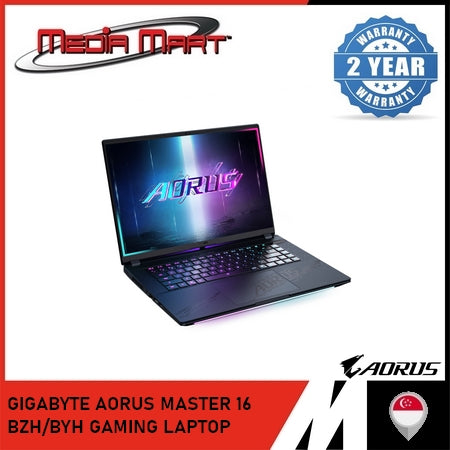 GIGABYTE AORUS MASTER 16 BZH/BYH GAMING LAPTOP | INTEL ULTRA 9 275HX CPU | RTX 5080/5090 GPU | 32GB RAM | 1TB GEN 4 SSD