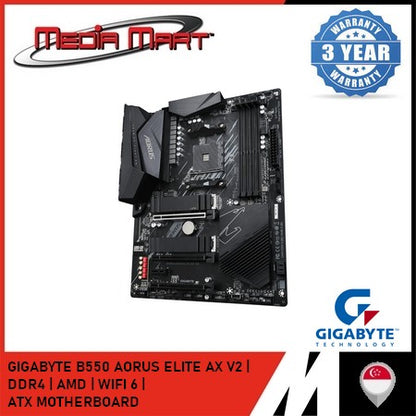 GIGABYTE B550 AORUS ELITE AX V2 AM4 DDR4 ATX MOTHERBOARD