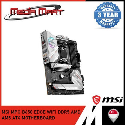 MSI MPG B650 EDGE WIFI DDR5 AMD AM5 ATX MOTHERBOARD