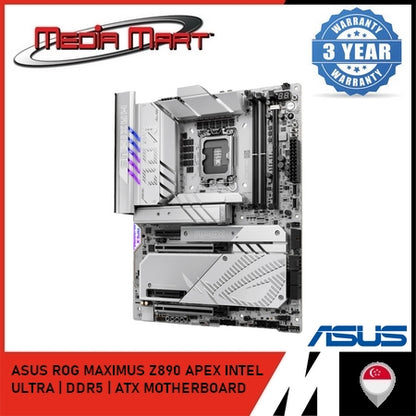 ASUS ROG MAXIMUS Z890 APEX (WHITE) | INTEL LGA 1851 | DDR5 | ATX MOTHERBOARD