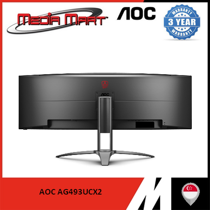 AOC AG493UCX2 49" DQHA VA CURVE SUPERWIDE 165HZ GAMING MONITOR
