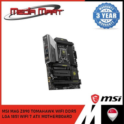 MSI MAG Z890 TOMAHAWK WIFI DDR5  LGA 1851 WIFI 7 ATX MOTHERBOARD