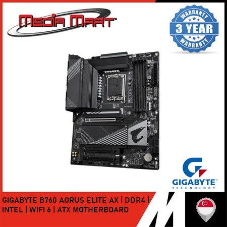 GIGABYTE B760 AORUS ELITE AX DDR4 LGA 1700 ATX MOTHERBOARD