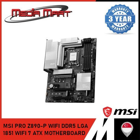 MSI PRO Z890-P WIFI DDR5 LGA 1851 WIFI 7 ATX MOTHERBOARD