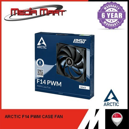 ARCTIC P14 P12 F14 P8 - MAX / PST PWM / SLIM /ARGB | BLACK/WHITE PRESSURE OPTIMISED AIRFLOW CASE FAN