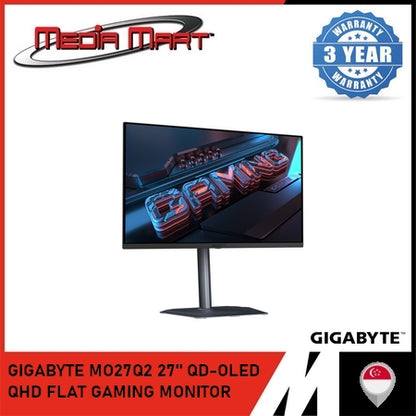GIGABYTE MO27Q2 27" QD-OLED QHD FLAT GAMING MONITOR