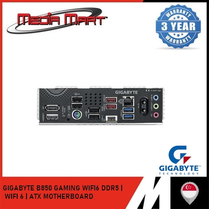 GIGABYTE B850 GAMING WIFI 6 AM5 DDR5 ATX MOTHERBOARD