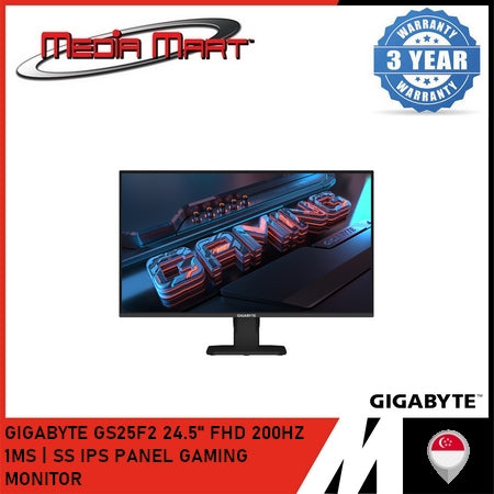 GIGABYTE GS25F2 24.5" 200HZ FHD IPS 1MS GAMING MONITOR