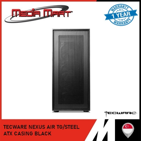 TECWARE NEXUS AIR TG/STEEL ATX CASING BLACK