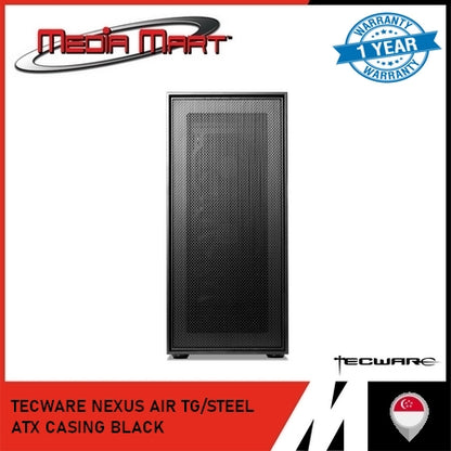 TECWARE NEXUS AIR TG/STEEL ATX CASING BLACK