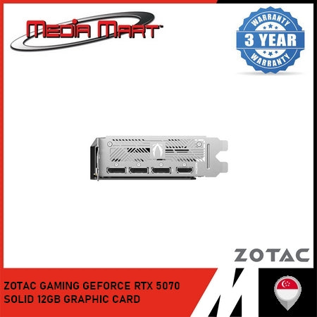 ZOTAC GAMING RTX 5070 SOLID / OC 12GB GRAPHIC CARD