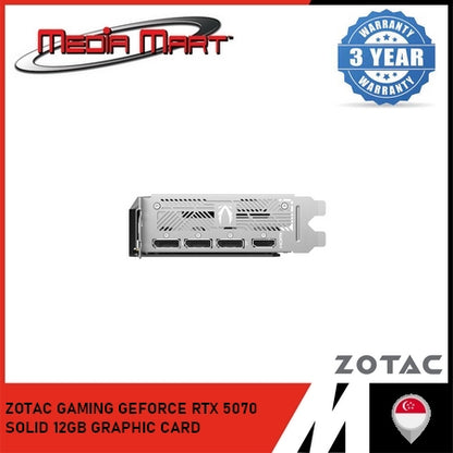 ZOTAC GAMING RTX 5070 SOLID / OC 12GB GRAPHIC CARD