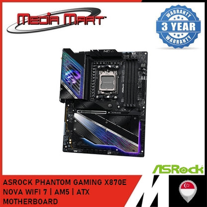 ASROCK PHANTOM GAMING X870E NOVA WIFI 7 | AM5 | ATX MOTHERBOARD