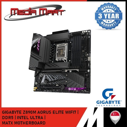 GIGABYTE Z890M AORUS ELITE WIFI 7 LGA 1851 DDR5 M-ATX MOTHERBOARD