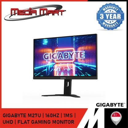 GIGABYTE M27U | 160HZ | 1MS | UHD | FLAT GAMING MONITOR