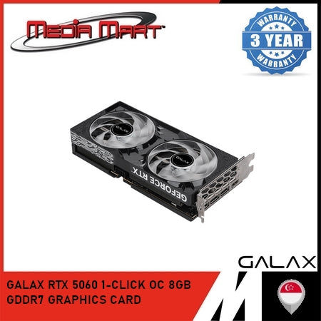 GALAX RTX 5060 1-CLICK OC 8GB GDDR7 GRAPHICS CARD