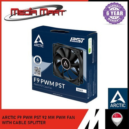 ARCTIC P8/F9 MAX/PWM PST 80/92MM FANS WITH CABLE SPLITTER